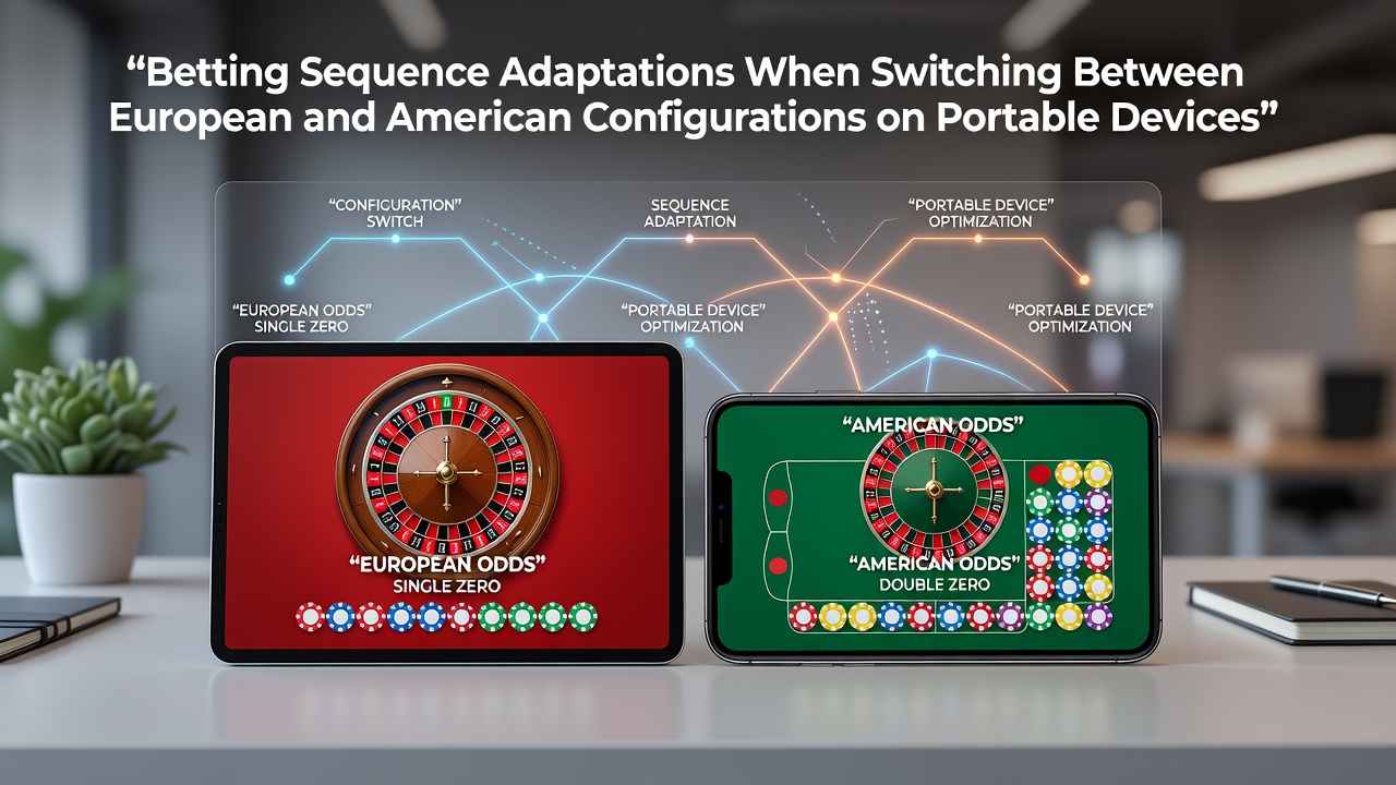 Vergelijking van Europese en Amerikaanse roulettewielen op tabletinterfaces met inzetreeksen