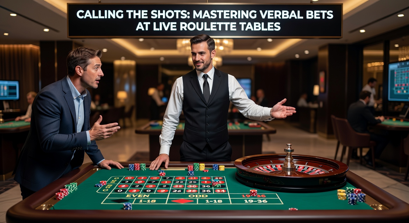 Croupier die een verbale bet zoals Voisins du Zéro plaatst op een live roulette wiel