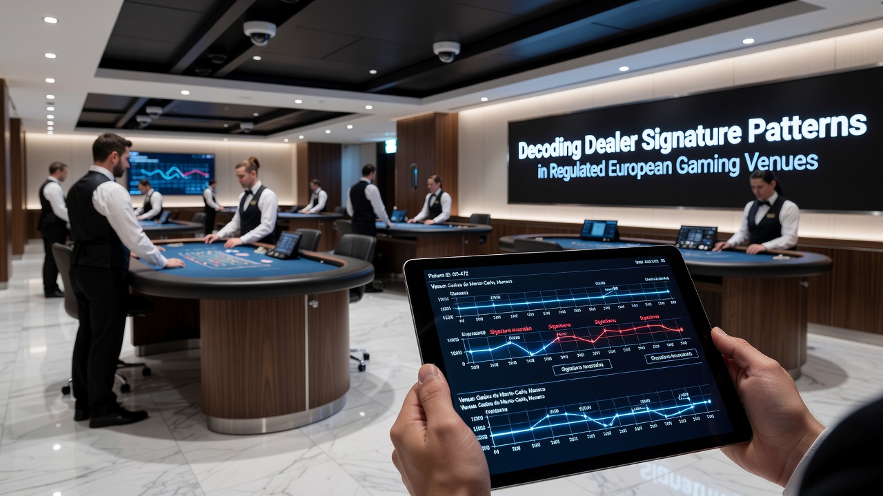 Croupier in actie met focus op handbewegingen en roulette baltraject in Europees casino