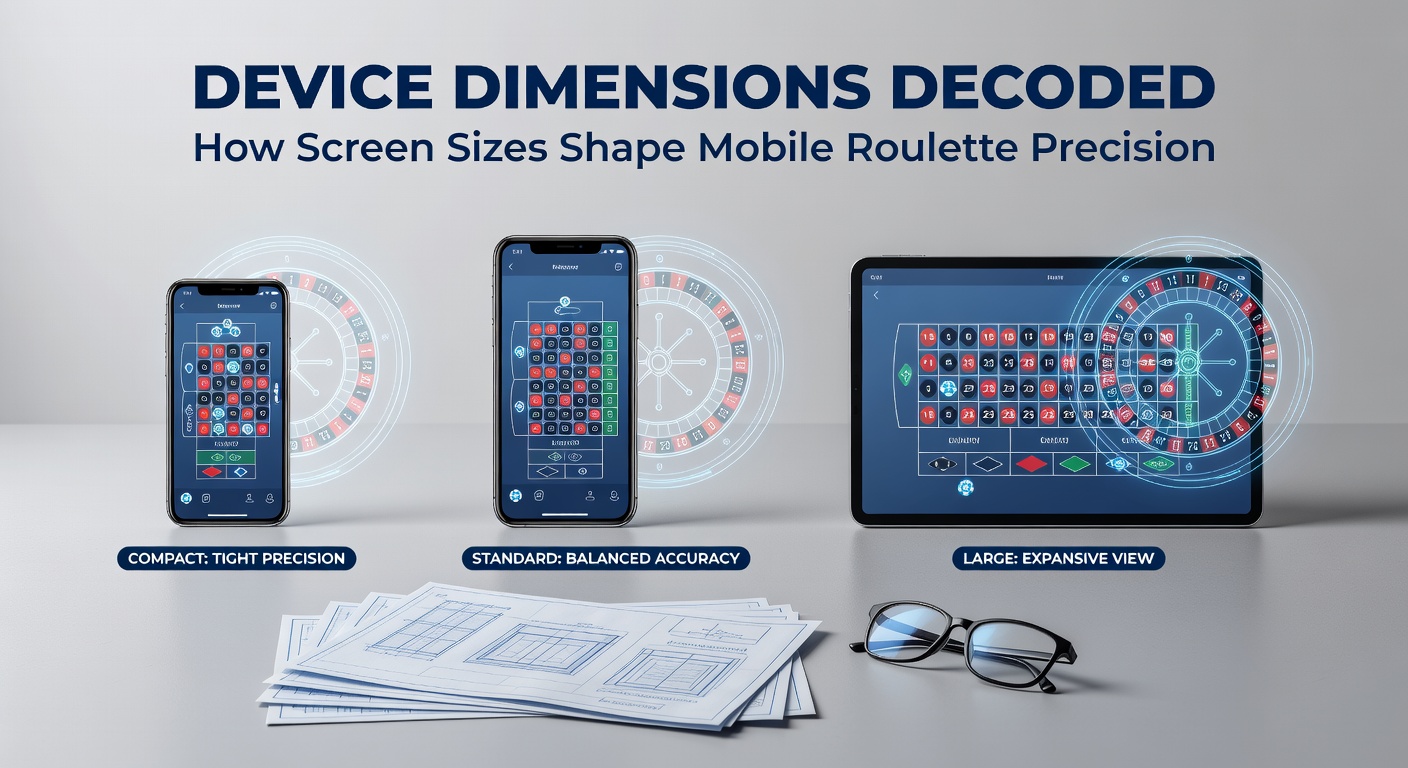 Grafiek toont touch-error rates per schermgrootte in mobiele roulette, met een piek op kleine phones en daling op tablets, gebaseerd op analyse van 500.000 sessies