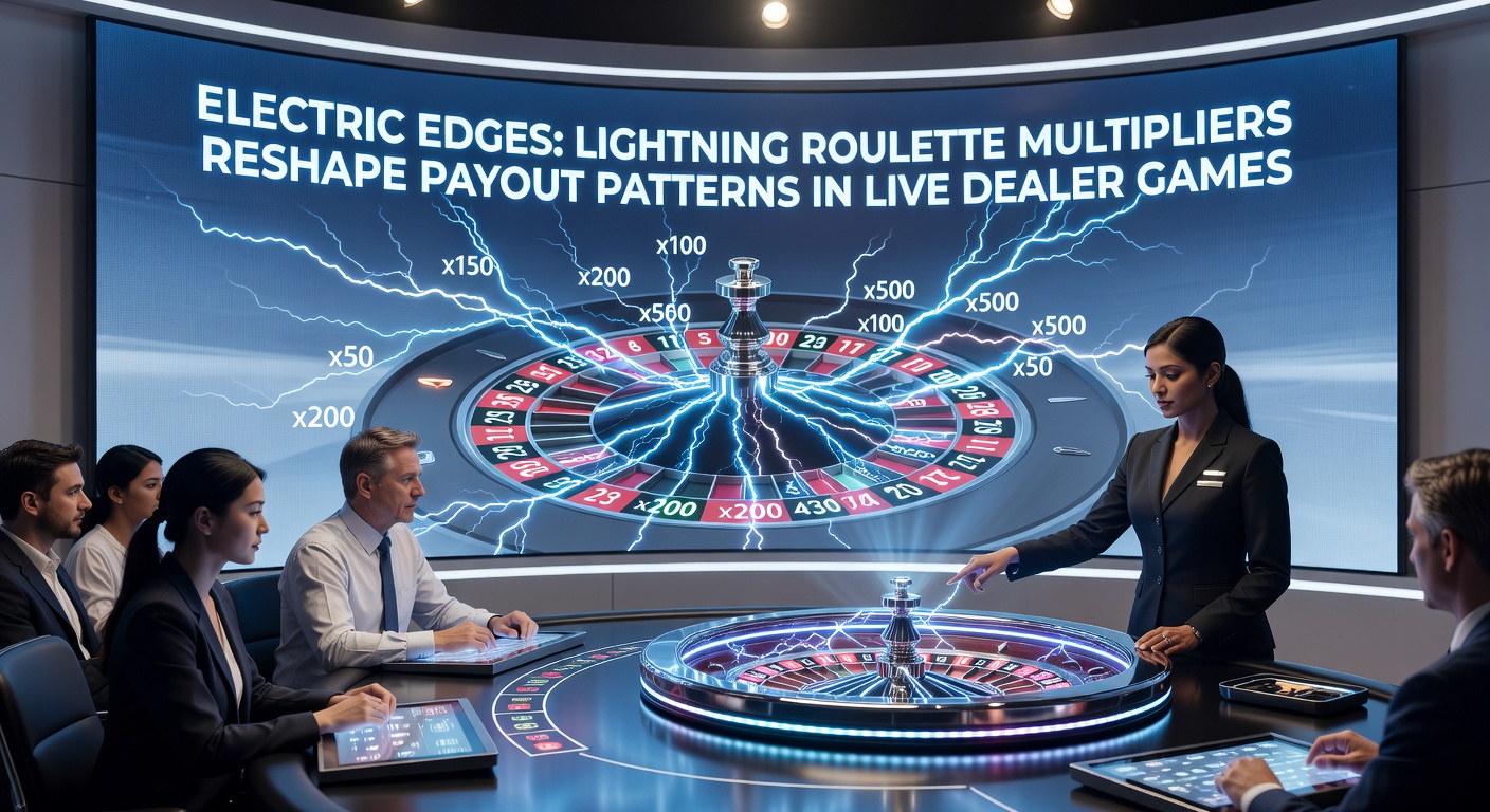 Grafiek met uitbetalingscurves: Lightning Roulette pieken versus vlakke lijn van traditionele roulette, met geanimeerde multipliers
