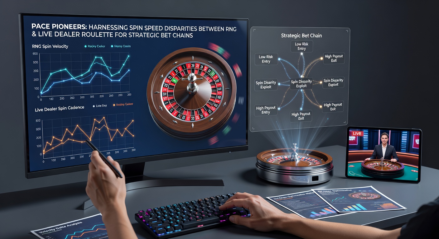 Grafiek die spin-snelheden vergelijkt tussen RNG en live dealer roulette, met lijnen voor gemiddelde rondetijden en variaties